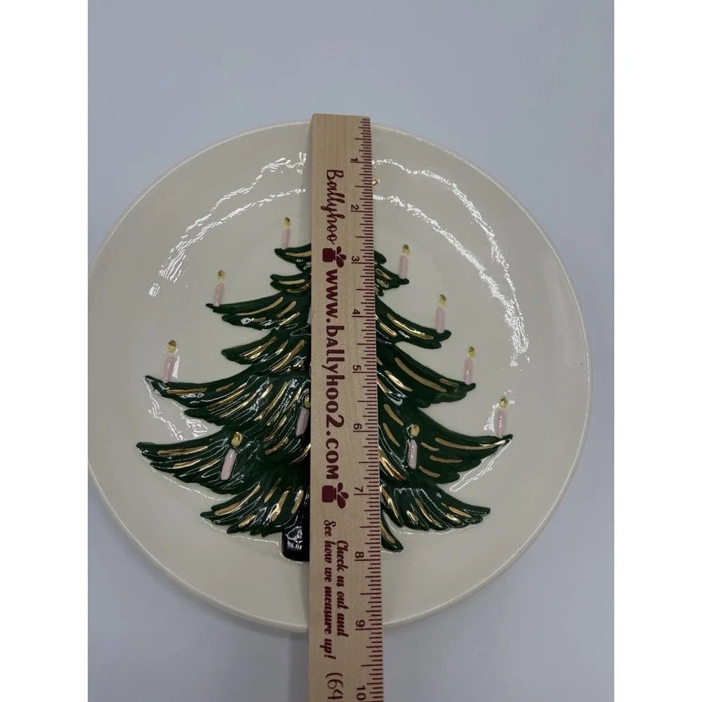 Jamar Mallory Ceramic Studio Christmas Plates Holiday 9